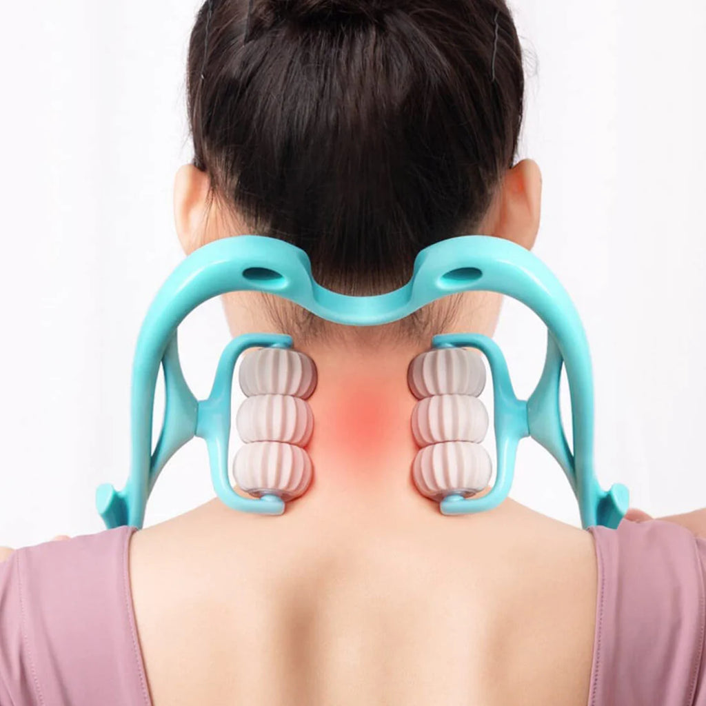 Neck & shoulder massager: portable relief for back, waist & more