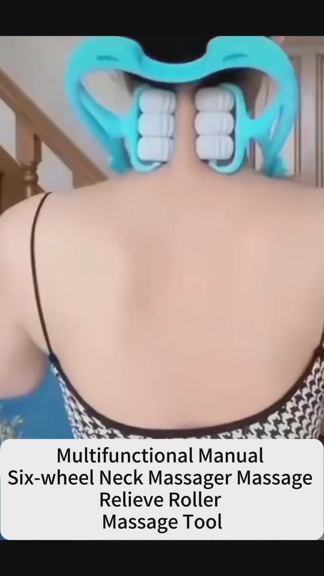 Neck & shoulder massager: portable relief for back, waist & more