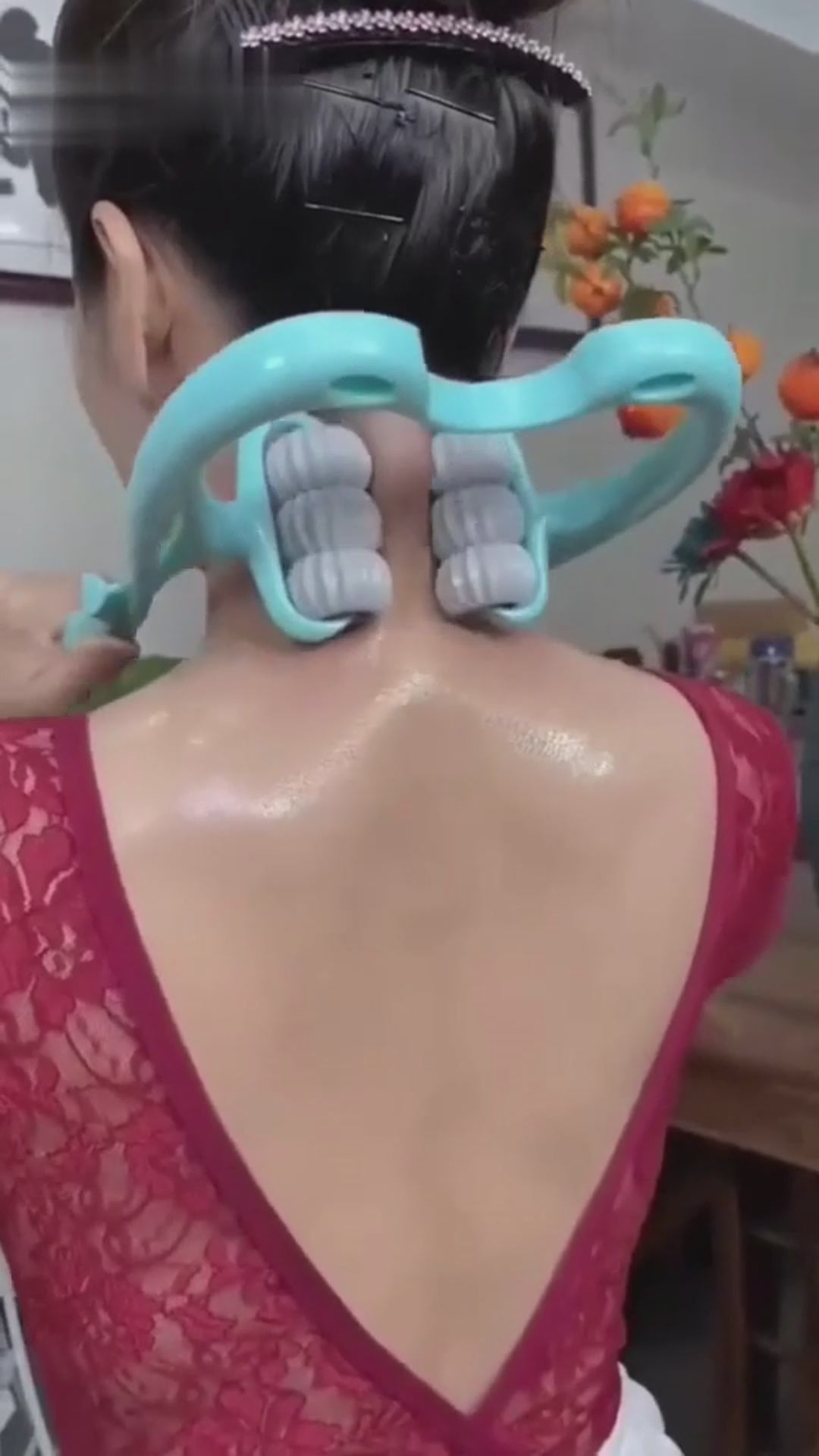 Neck & shoulder massager: portable relief for back, waist & more